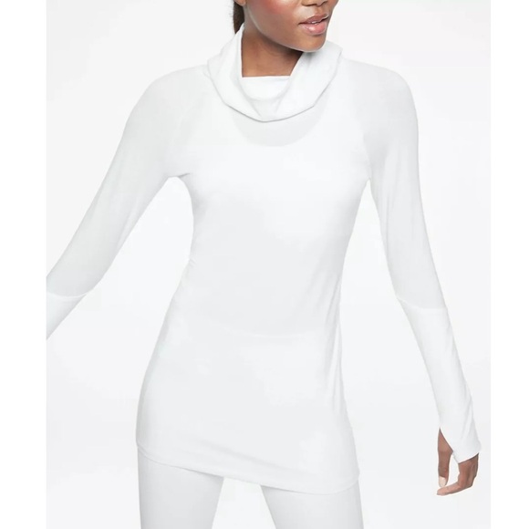 Athleta Essence Hooded Tunic - Bright White - M - NWT - Picture 3 of 6